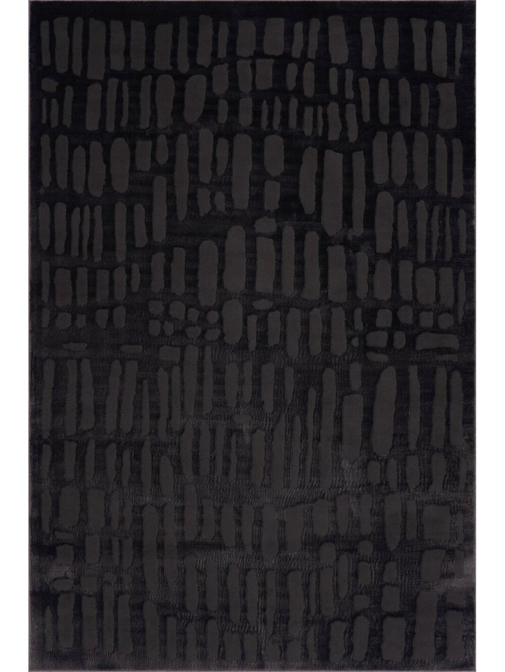 Rugs USA Summit Plush Textured Washable Rug | Black Rug Size 7'6"x9'8"